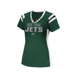 New York Jets Draft Me VI Shimmer Top Jersey NWT S